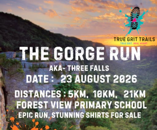 The Gorge Run 2026 event branding